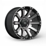 20" A-Line Destroyer 5/127 Satin Black Tint Smoke Alloy Wheels