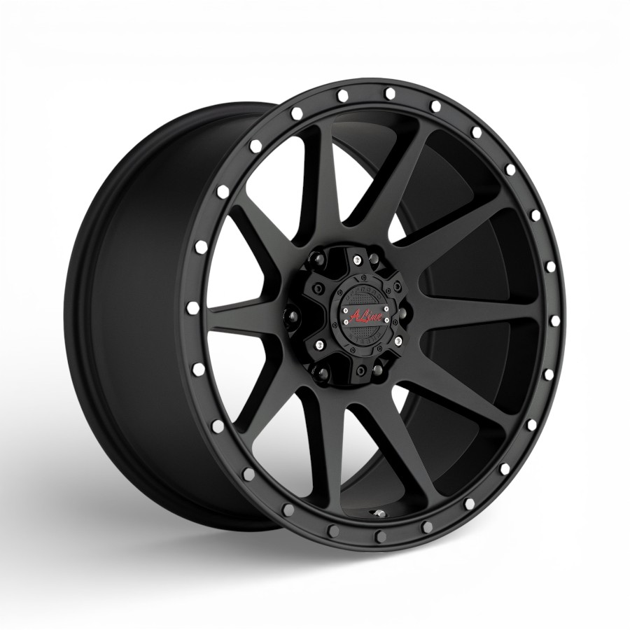 82360991 Enduro-STBLK-side 16" A-Line Enduro 6/139 Satin Black Alloy Wheels - Image 1