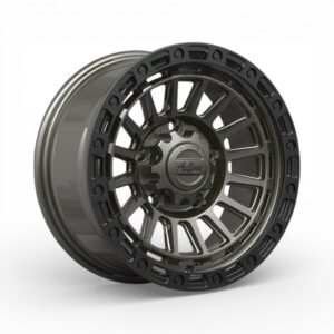15" A-Line Indus 5/139 Titanium Black Lip Alloy Wheels