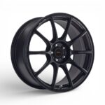 15" A-Line Hype 4/98 Satin Black Flow Form Alloy Wheels