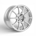 15" A-Line Hype 4/98 Arctic Silver Flow Form Alloy Wheels