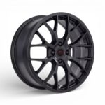 17" A-Line Aston 4/100 Satin Black Flow Form Alloy Wheels
