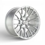 15" A-Line Epic 4/100 Arctic Silver Machine Face Alloy Wheels