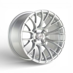 15" A-Line Epic 4/100 Arctic Silver Machine Face Alloy Wheels