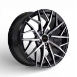 16" A-Line Dexter 5/100 Black Machine Face Alloy Wheels