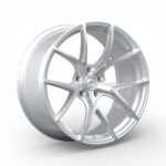 19" A-Line Dynamic 5/112 Arctic Silver Flow Form Alloy Wheels