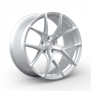 19" A-Line Dynamic 5/112 Arctic Silver Flow Form Alloy Wheels
