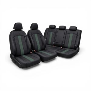 Premium Custom-Fit German-Inspired Seat covers for VW Golf 8 (Black & Green)