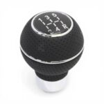 Black with Silver Trim 5-Speed Gear Shift Knob