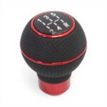Black with Red Trim 5-Speed Gear Shift Knob