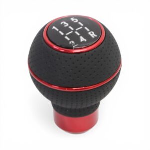 Black with Red Trim 5-Speed Gear Shift Knob