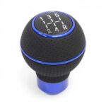 Black with Blue Trim 5-Speed Gear Shift Knob