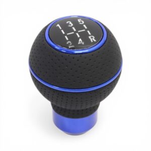 Black with Blue Trim 5-Speed Gear Shift Knob