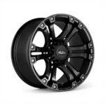 15" A-Line Granite 6/139 Satin Black Alloy Wheels