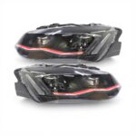 Replacement Headlight for VW Polo Gti 6 - R-Line Design with Sequential Indicators (pair)