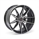 15" Racing Hart Aiden 4/100 & 4/108 Black Alloy Wheels