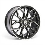 17" XS-Mario 5/108 & 5/114 Black Machine Face Alloy Wheels