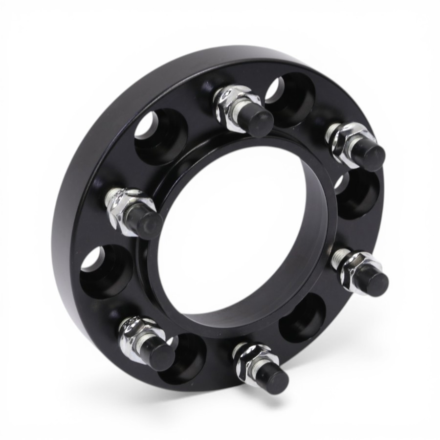 W SPACER 6139 25mm Forged Black Wheel Spacers - 6/139 25mm CB106.1 with 12.1.5 Bolts - Image 1
