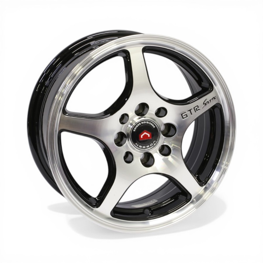 SPW557 14" ZM-557 4/100 & 4/114 Black With Machined Face Alloy Wheels - Image 1