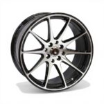 17" NDT 4/100 & 4/114 Black Machine Face Alloy Wheels