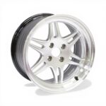 15" M8580 4/100 Hyper Silver Machined Lip Alloy Wheels