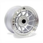 15" M7573 4/100 & 4/108 Silver Machined Lip With Rivets Alloy Wheels