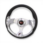Drift-Spec Sport Steering Wheel - Black & Silver