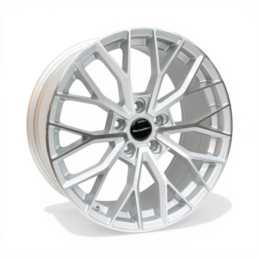 AVALON 18 SLM 18" Racing Hart Avalon 5/112 Polished Silver Face Alloy Wheels - Image 1
