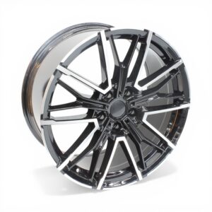 19" GT-280 5/120 Black Machine Face Alloy Wheels