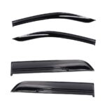 Gloss Black Windshields for Toyota Hilux Revo Super 2.5 Double Cab (Front & Rear)