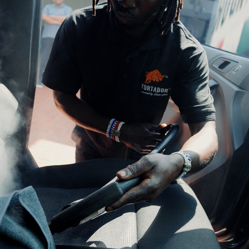 6.) PRS-INTERIOR-STEAM-VALET Fortador Interior Steam Valet Service (7 Seater/Double Cab) - Image 1