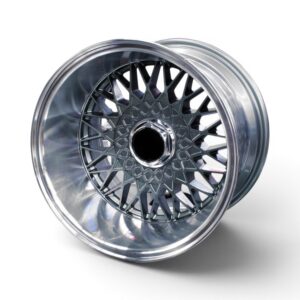 15" TWC413 6/139 Gloss Black Machine Lip Deep Dish Alloy Wheels