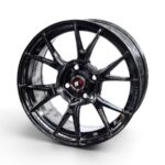 15" DX149 4/100 Gloss Black Alloy Wheels