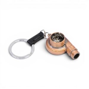 Keyring with Turbocharger Design (Copper)