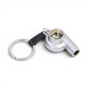 Keyring with Turbocharger Design (Grey)