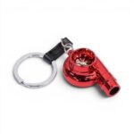 Keyring with Whistle Turbocharger Design (Red)