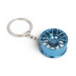 Keyring with Hockenheim Alloy Wheel Design (Blue)