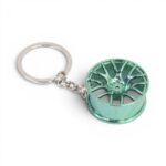 Keyring with Hockenheim Alloy Wheel Design (Green)