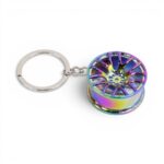 Keyring with Enkei Design Alloy Wheel (Anodized)