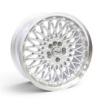 17" TWC484 4/100 & 5/100 Silver Machine Lip With Rivets Alloy Wheels