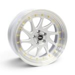 17" TWC495 5/100 Silver Machine Lip With Gold Rivets Alloy Wheels