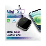 Mini S3 Wireless Apple CarPlay & Android Auto Adapter – Metal Case Glass Panel USB-C Plug And Play Converter - Image 4