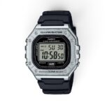 Casio W-218HM-7AVDF Standard Digital Watch With Silver Case And Black Resin Strap