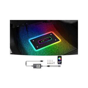 Car Mat Atmospherirc LED RGB Floor Mats (Pair)