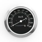 Autogauge 85mm Mechanical Speedometre (Black face)