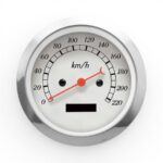 Autogauge 85mm Mechanical Speedometer White Face