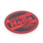 Translucent Red Hella Lamp Stickers (pair)