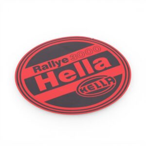 Translucent Red Hella Lamp Stickers (pair)