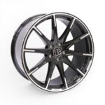 20" Z117 5/112 Gloss Black & Silver Alloy Wheels