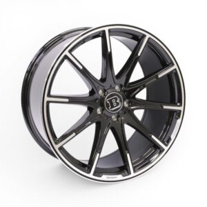 20" Z117 5/112 Gloss Black & Silver Alloy Wheels